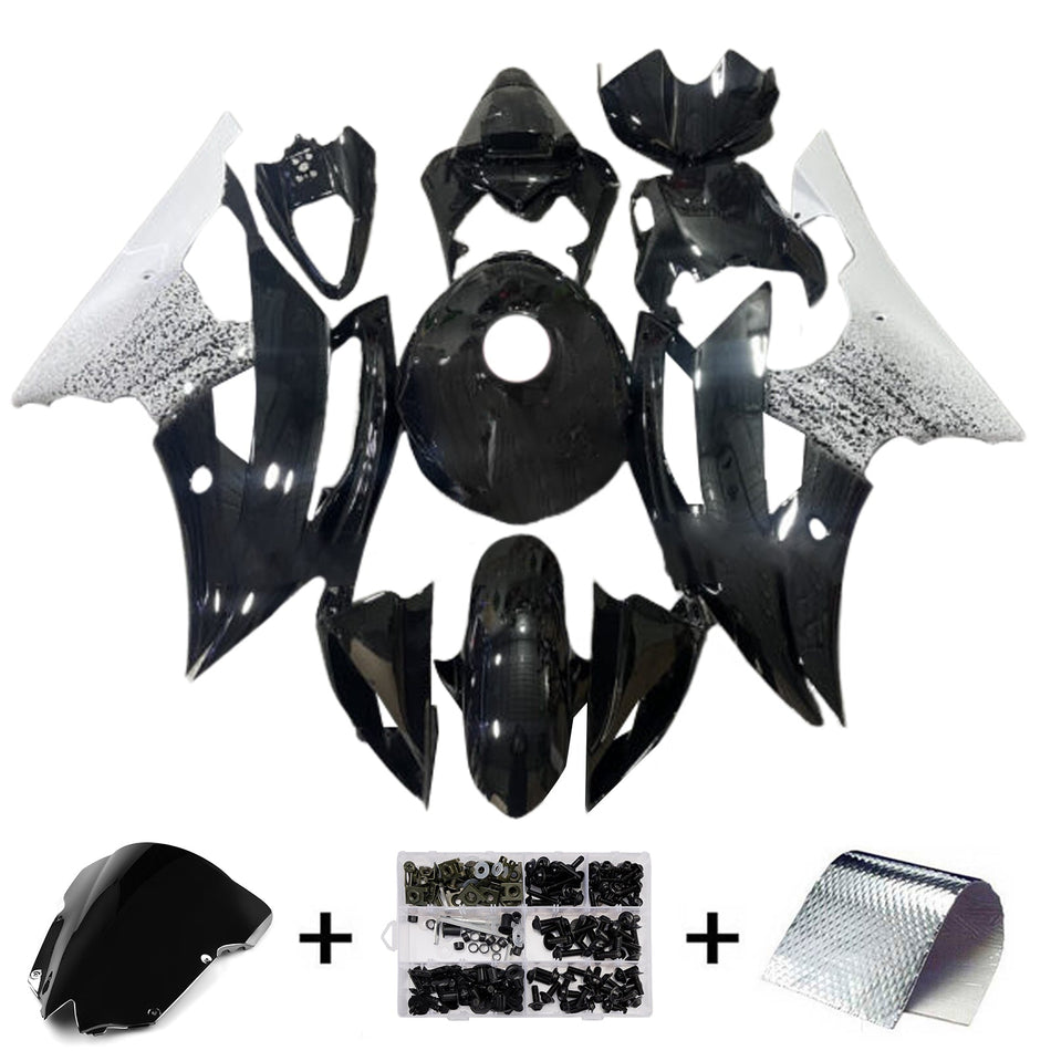 インジェクションフェアリングキット ボディワーク プラスチック ABS ヤマハ YZFR6 YZF-R6 2008-2016用
