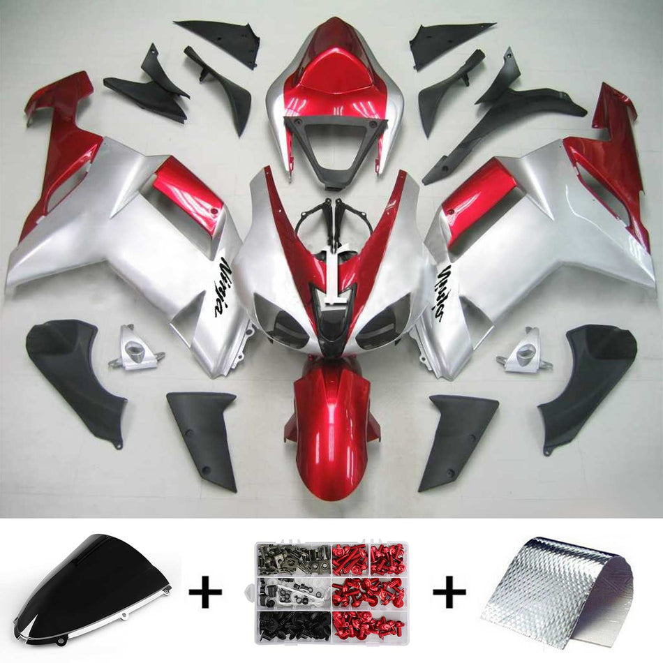 2007-2008 カワサキ ZX6R 636 Amotopart インジェクションフェアリングキット ボディワーク プラスチック ABS #119