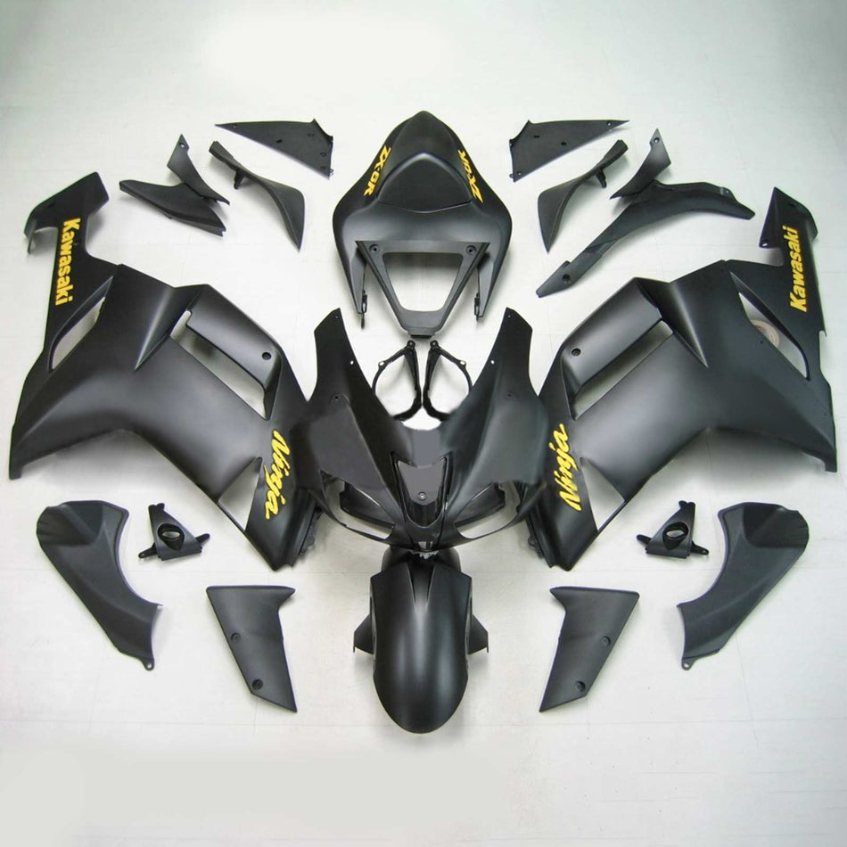 2007-2008 カワサキ ZX6R 636 Amotopart インジェクションフェアリングキット ボディワーク プラスチック ABS #126