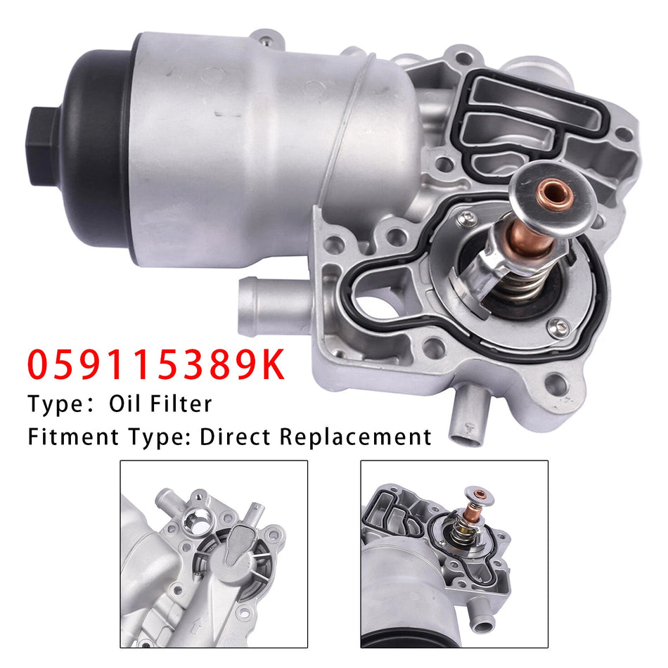 Audi A4 A5 A6 A8 Q5 Q7 Quattro VW Touareg 3.0用オイルフィルターハウジングオイルクーラー