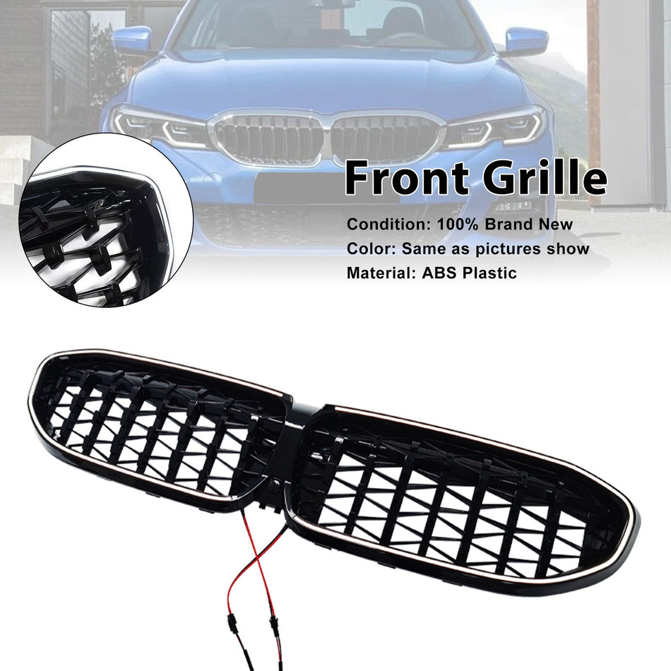 2019-2022年式 BMW 3シリーズ G20 ダイヤモンドキドニーグリル 51138072085 ブラック