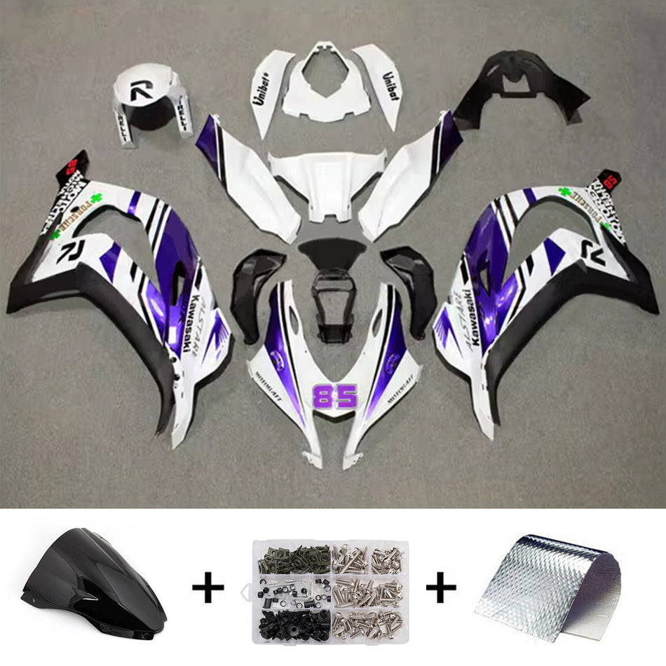 インジェクションフェアリングキット ボディワーク プラスチック ABS カワサキ ZX10R 2016-2020 に適合