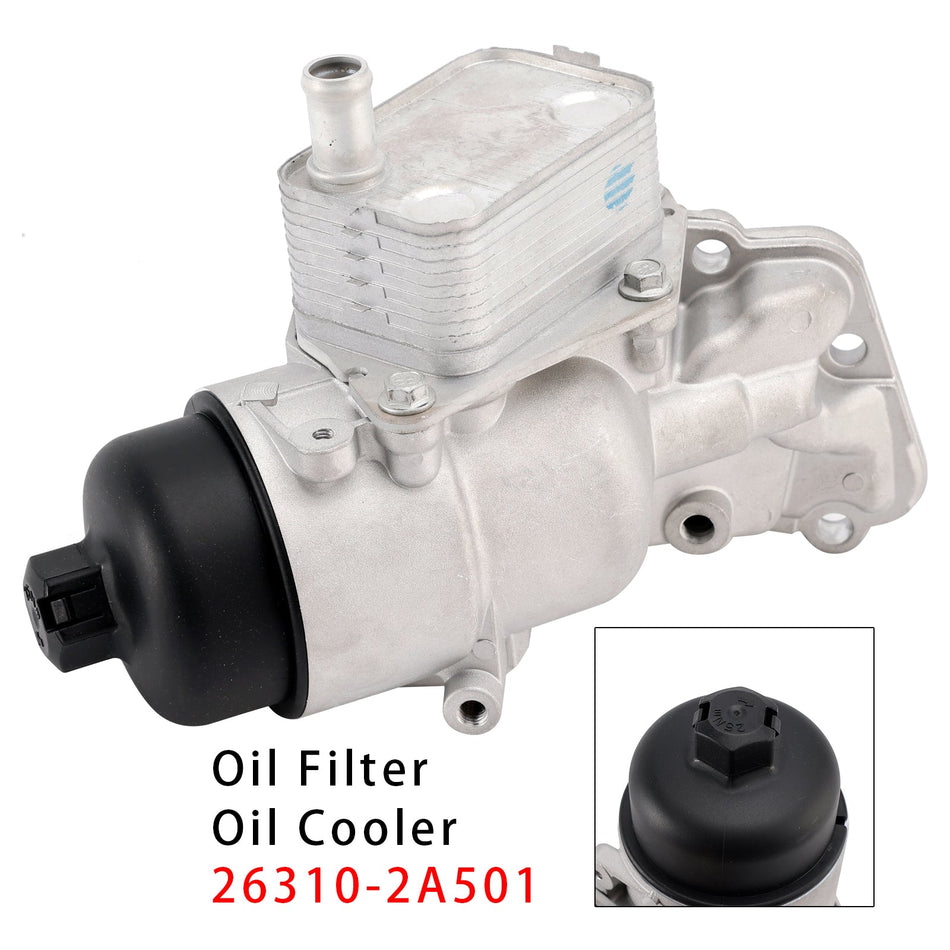 KIA Ceed用エンジンオイルフィルターハウジングオイルクーラー 26320-3F100 26330-3C300