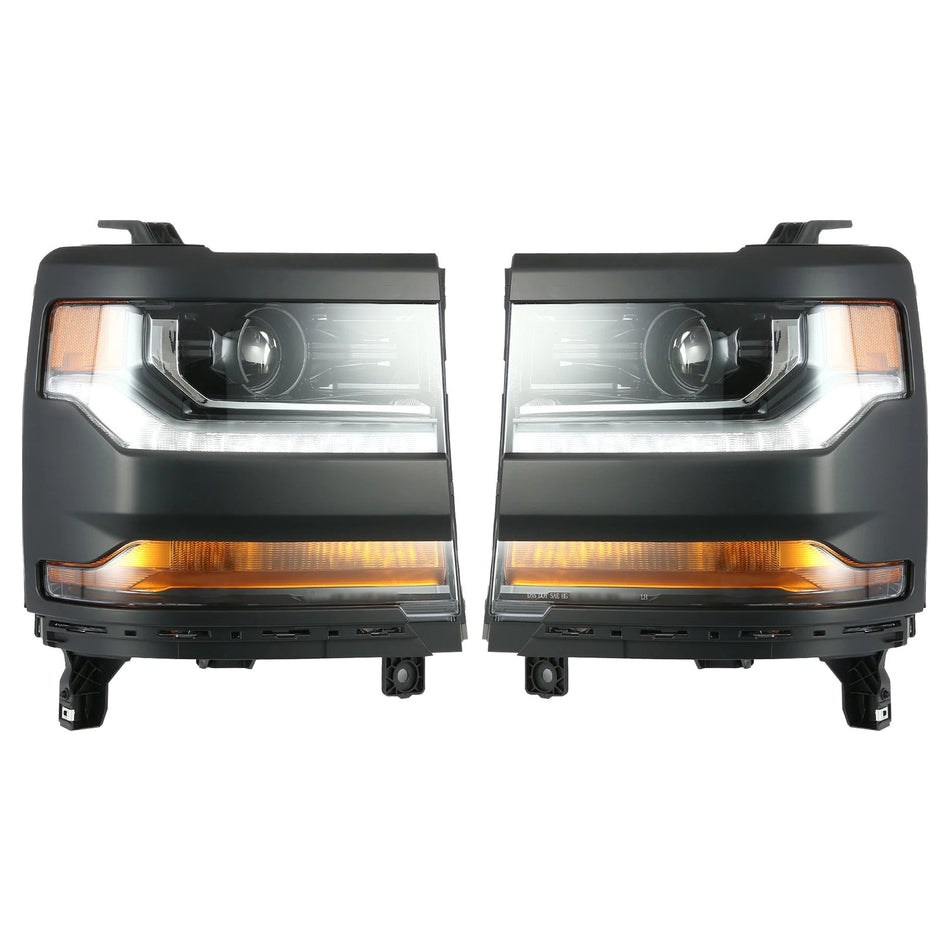 2016-2019年式 シボレー シルバラード 1500 左右セット HID キセノン プロジェクター ヘッドライト 84388631 84181565