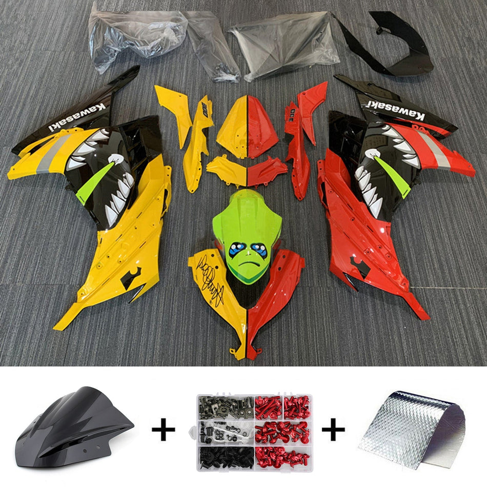 2013-2024 カワサキ EX300/Ninja300 インジェクションフェアリングキット ボディワーク プラスチック ABS