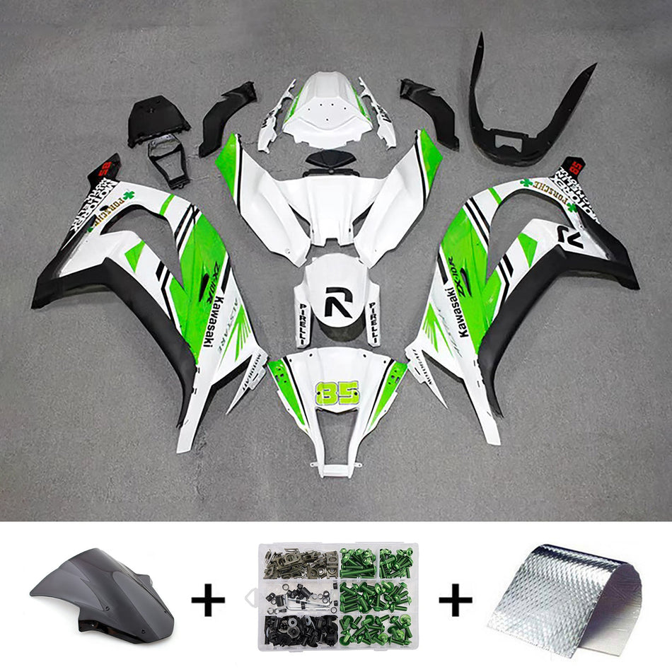 インジェクションフェアリングキット ボディワーク プラスチック ABS カワサキ ZX10R 2011-2015 に適合