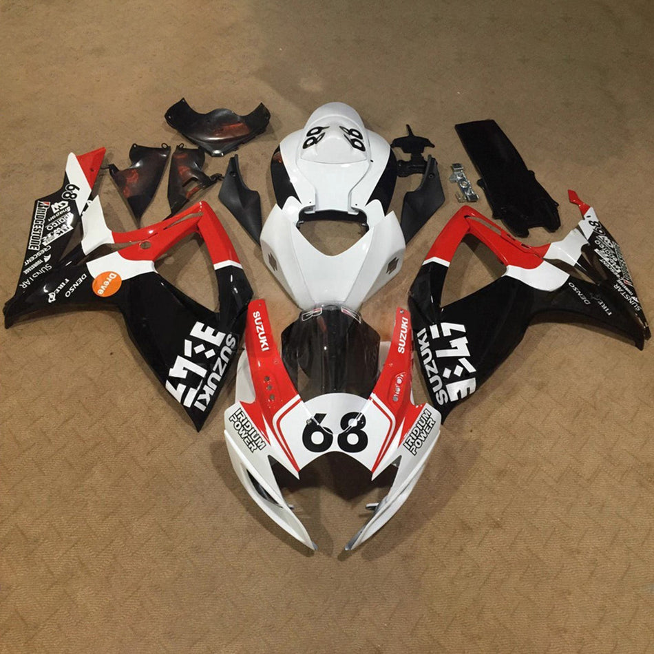 スズキ GSXR 600/750 2006-2007 K6 用 インジェクションフェアリングキット ボディワーク プラスチック ABS