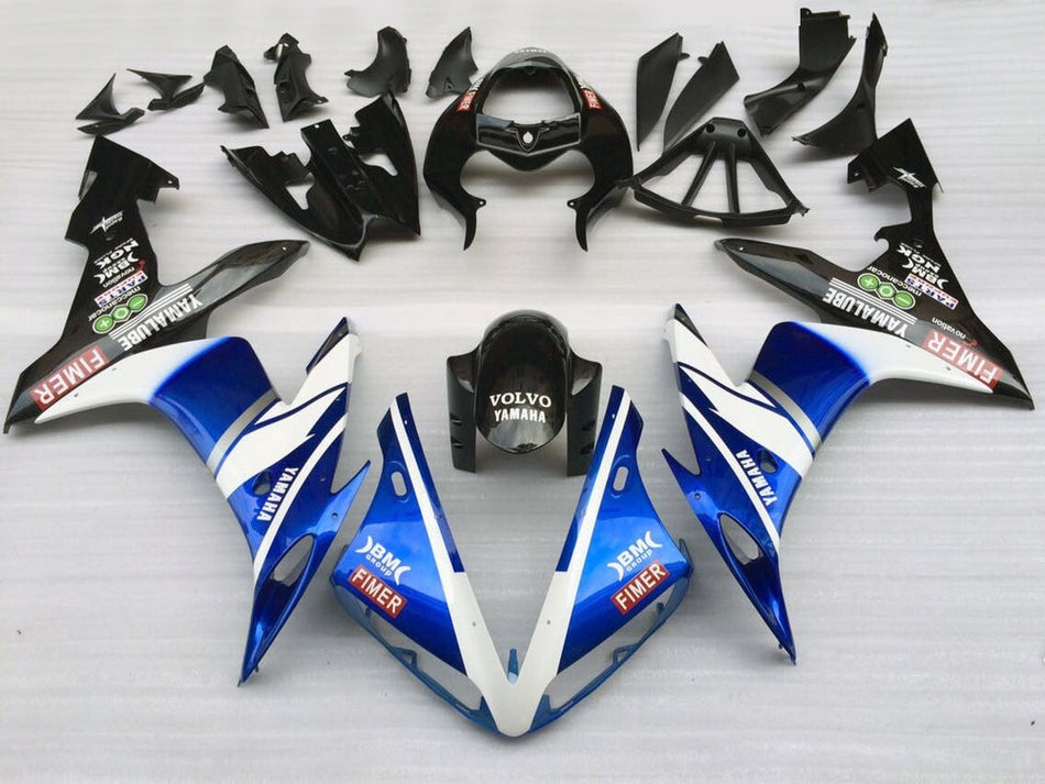 2004-2006 ヤマハ YZF-R1 レッド ホワイト レーシング フェアリング ジェネリック