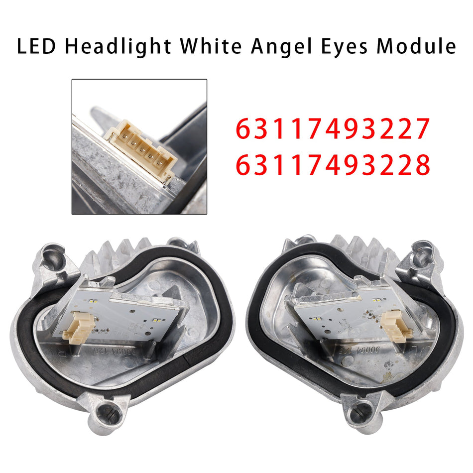 BMW F32 F33 F36 LCI 4シリーズ 2018-2020用 エンジェルアイ DRL LEDモジュール 2個セット ホワイト