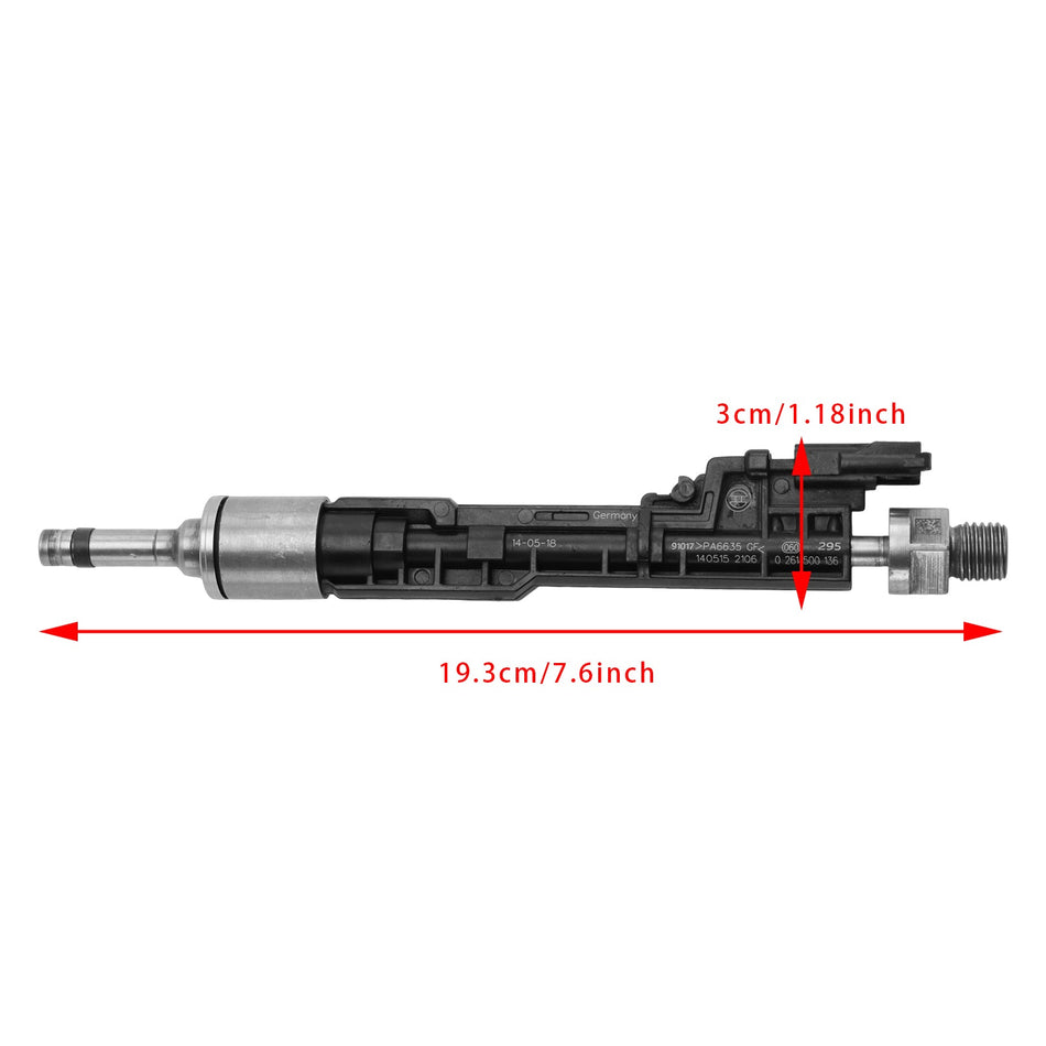 BMW F10 M5 F06 F07 F12 F13 F15 X5用燃料インジェクター 1個 0261500136 13647599876