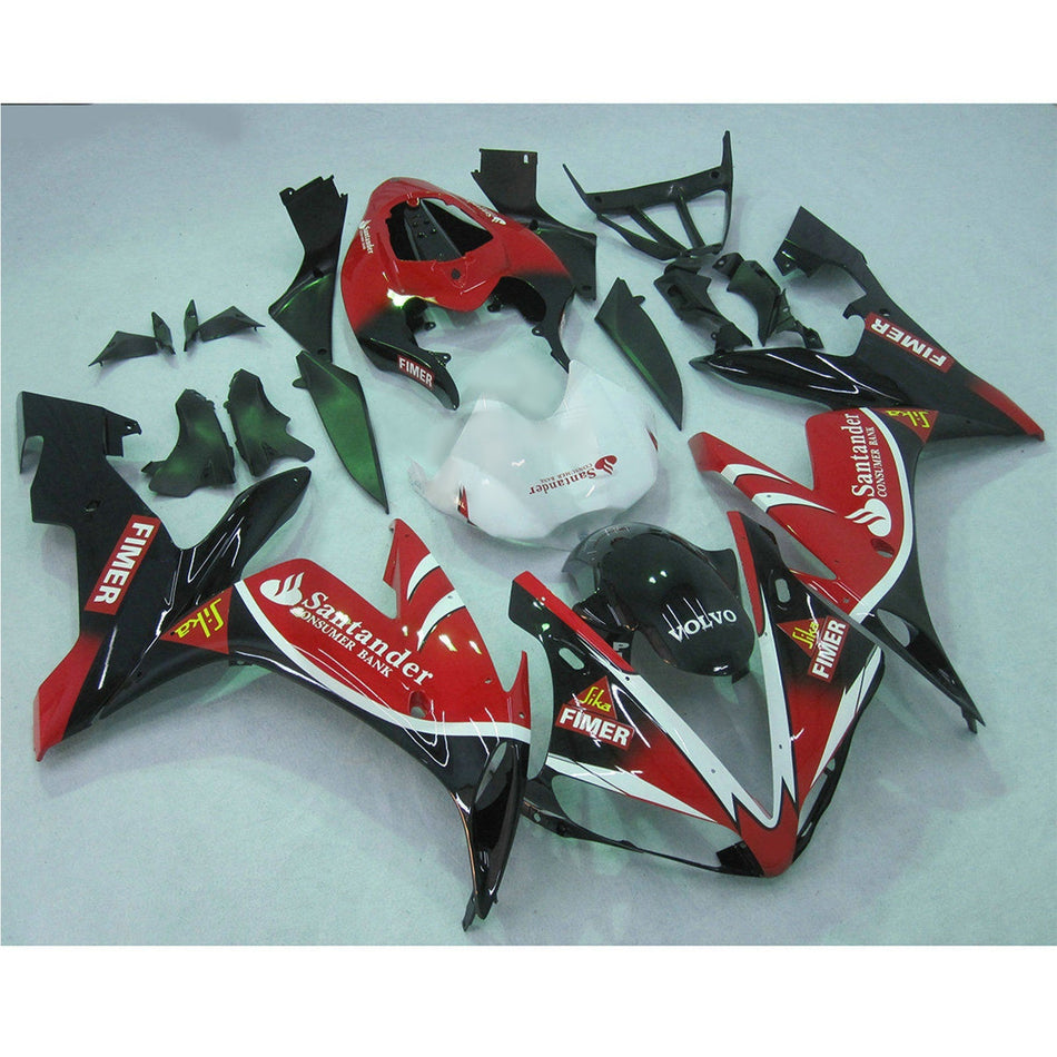2004-2006 ヤマハ YZF R1 YZF-R1 レッド ブラック Amotopart インジェクション フェアリング ボディワーク #26