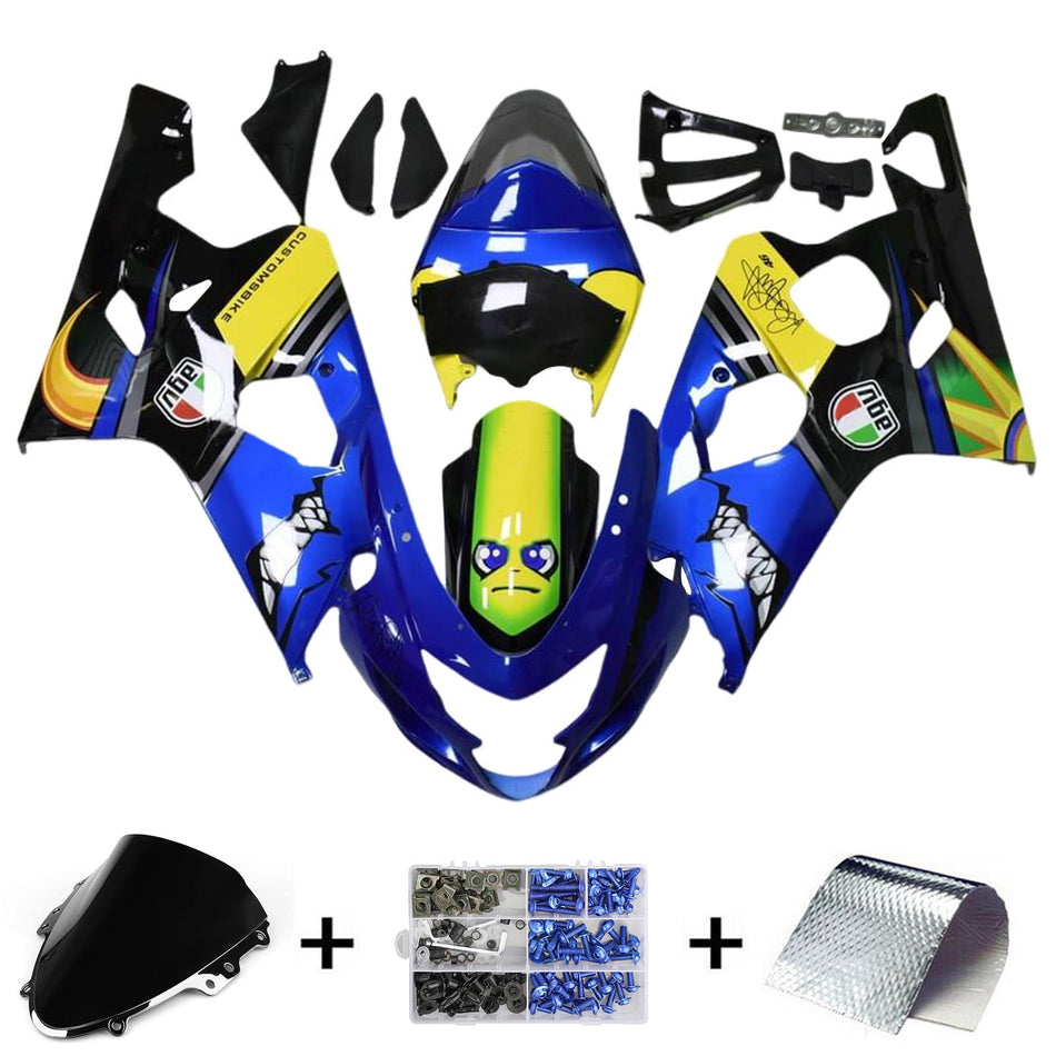 2004-2005 スズキ GSXR 600/750 K4 インジェクションフェアリングキット ボディワーク プラスチック ABS
