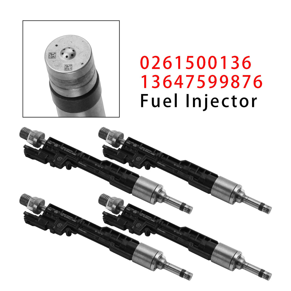BMW F10 M5 F06 F07 F12 F13 F15 X5用燃料インジェクター4個セット 0261500136 13647599876