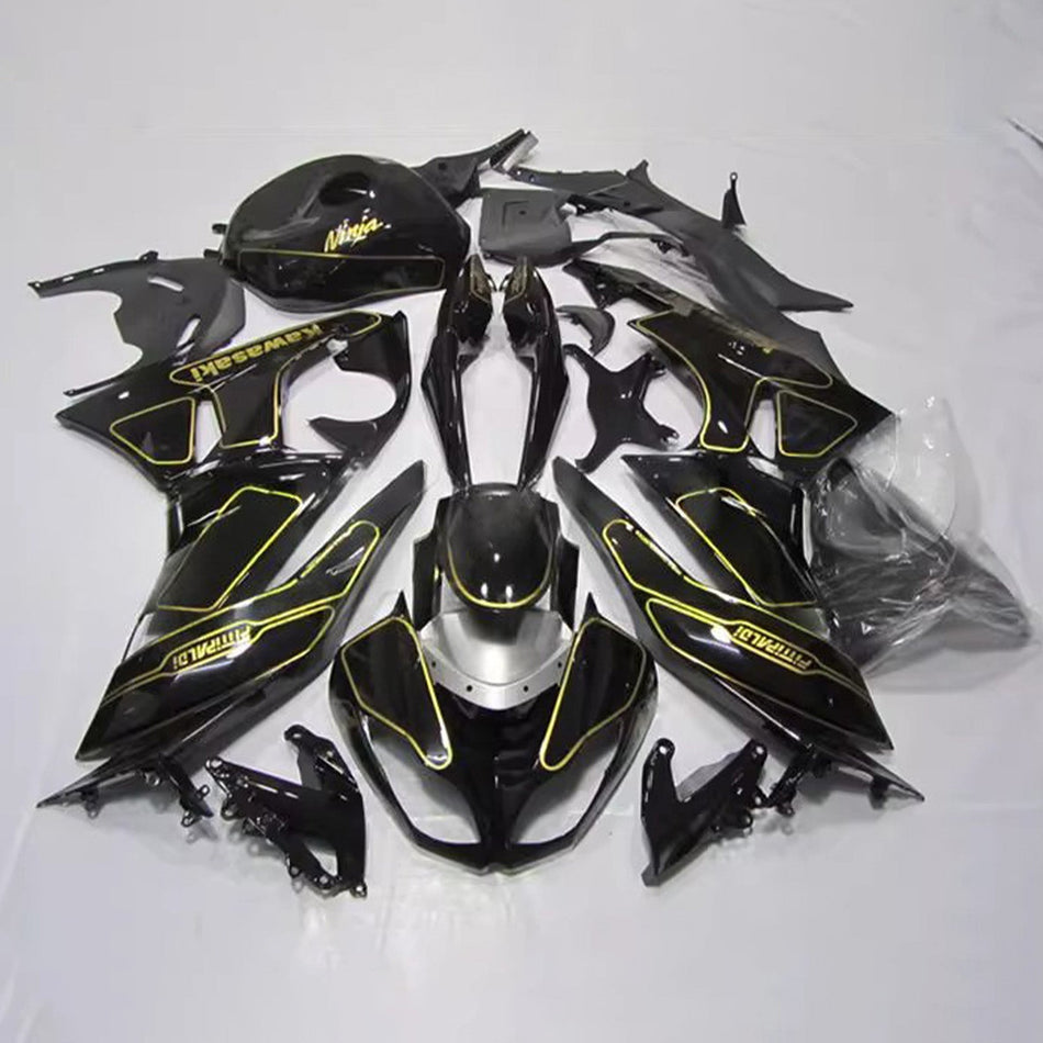 インジェクションフェアリングキット ボディワーク プラスチック ABS カワサキ ZX6R 636 2009-2012 に適合