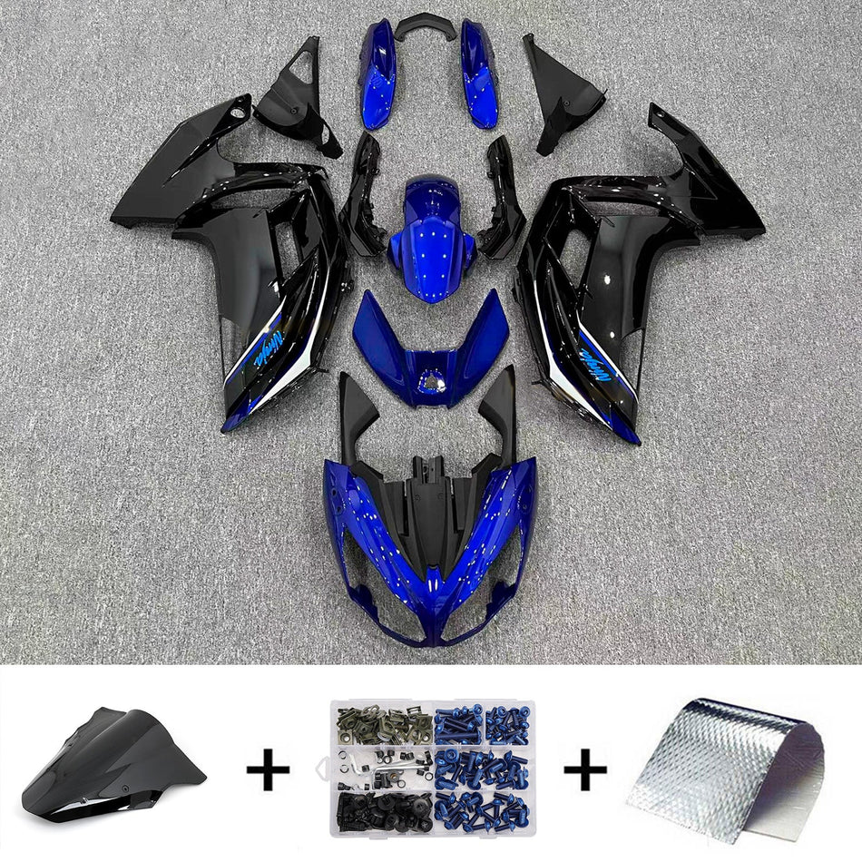 インジェクションフェアリングキット ボディワーク プラスチック ABS カワサキ ER-6F Ninja650 2012-2016 に適合