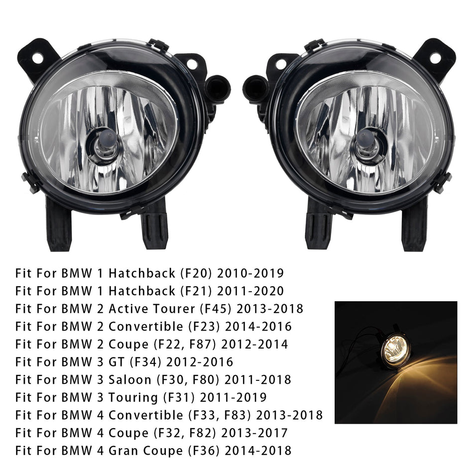 BMW F20 F21 F30 F31 F80 2011-2019用 フロントフォグランプ（電球付き）ペア