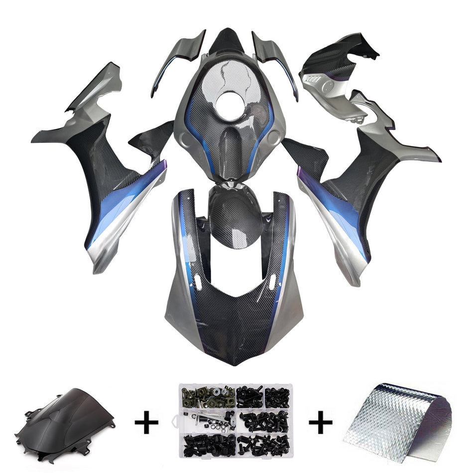 インジェクションフェアリングキット ボディワーク プラスチック ABS ヤマハ YZFR1 YZF-R1 2015-2019用