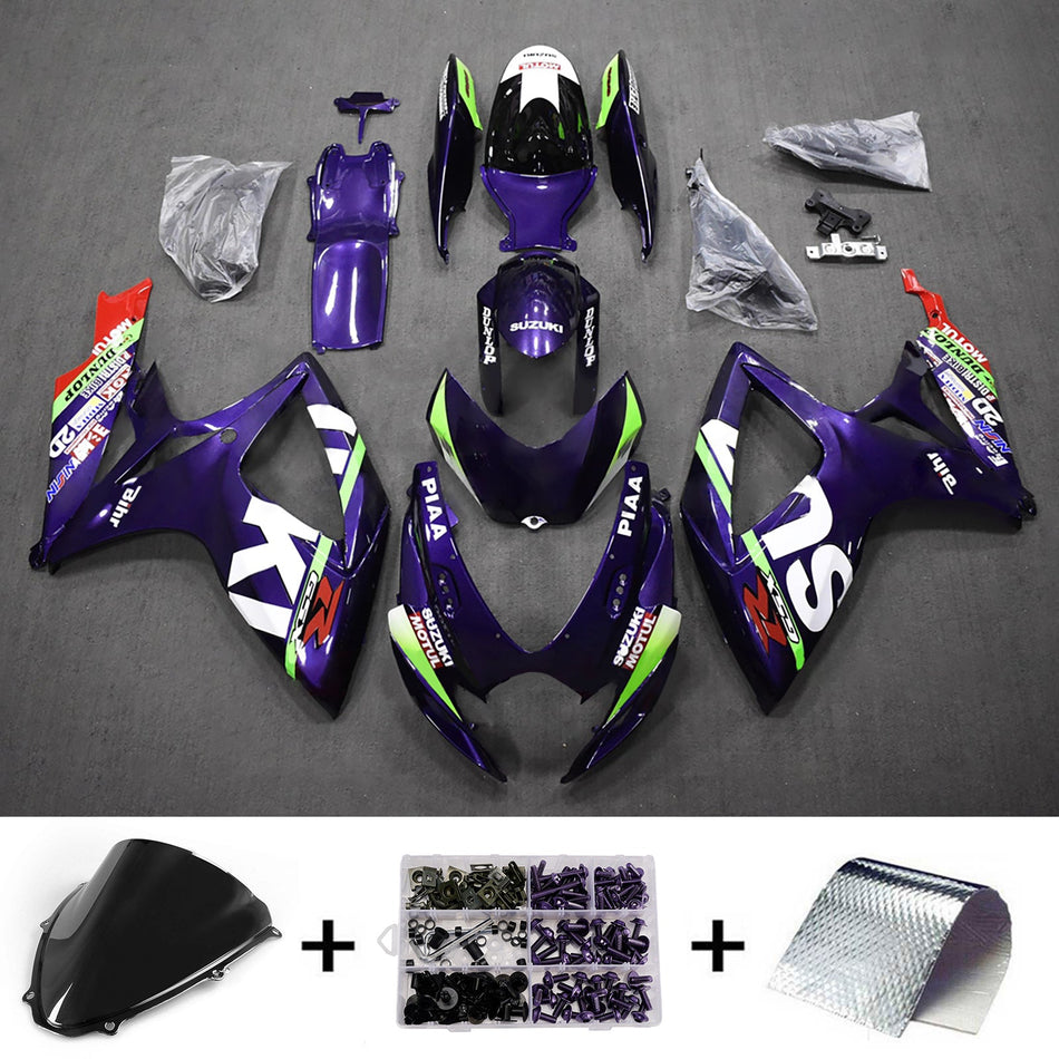 スズキ GSXR 600/750 2006-2007 K6 用 インジェクションフェアリングキット ボディワーク プラスチック ABS