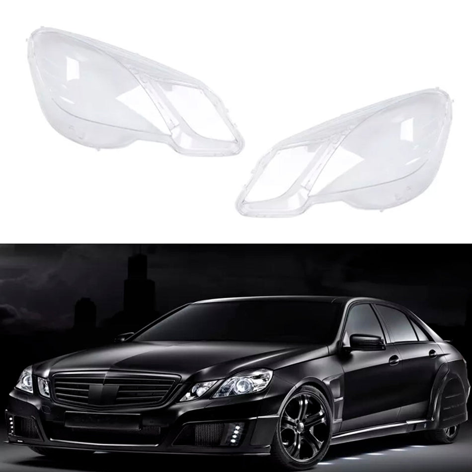 2009-2014 メルセデスベンツ Eクラス W212 2個入り フロントヘッドライトガラス クリアカバー A2128209661