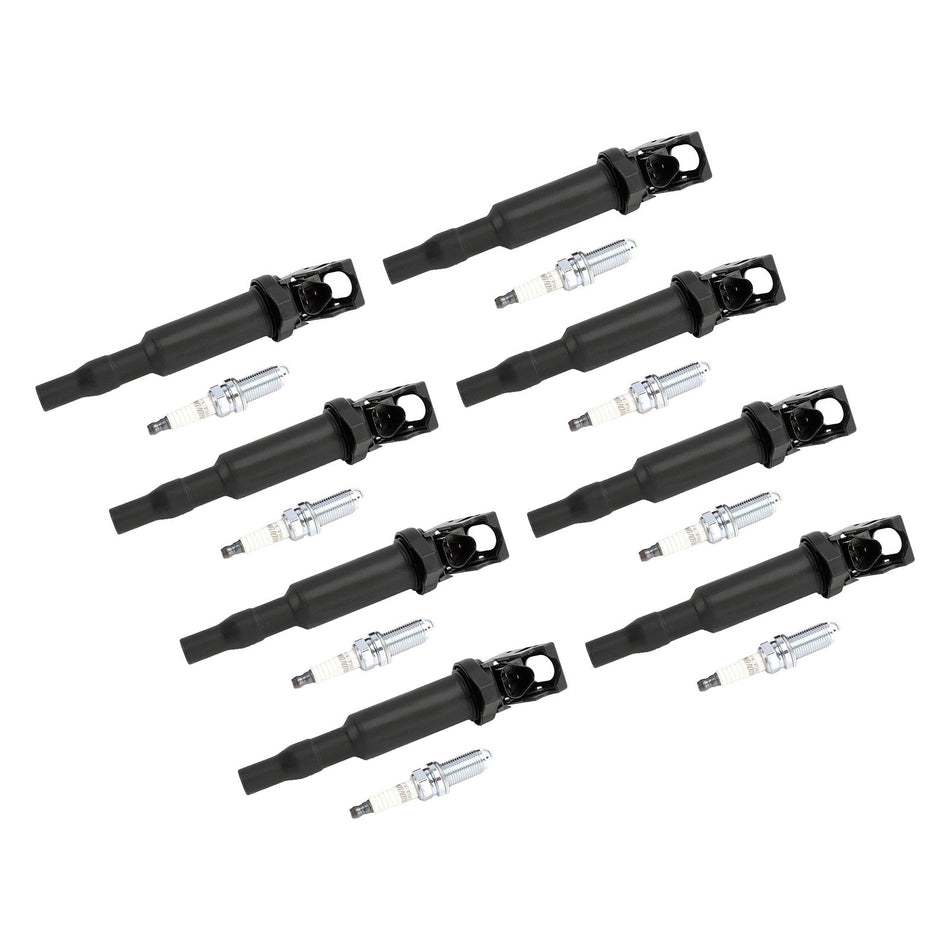 2010-2016 BMW X5M 4.4L V8 8X イグニッションコイル + スパークプラグ UF592 0221504470