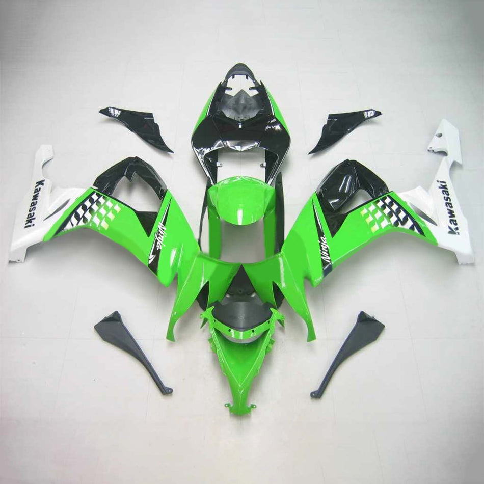 2008-2010 カワサキ ZX10R Amotopart インジェクションフェアリングキット ボディワーク プラスチック ABS #107