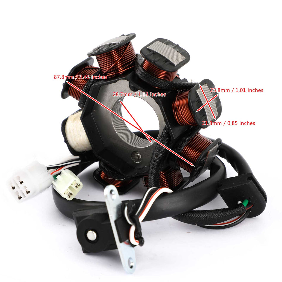 Areyourshop マグネトジェネレーターステーター ヤマハ YFM90R ラプター 90 ATV 09-13 43D-H5510-00 に適合