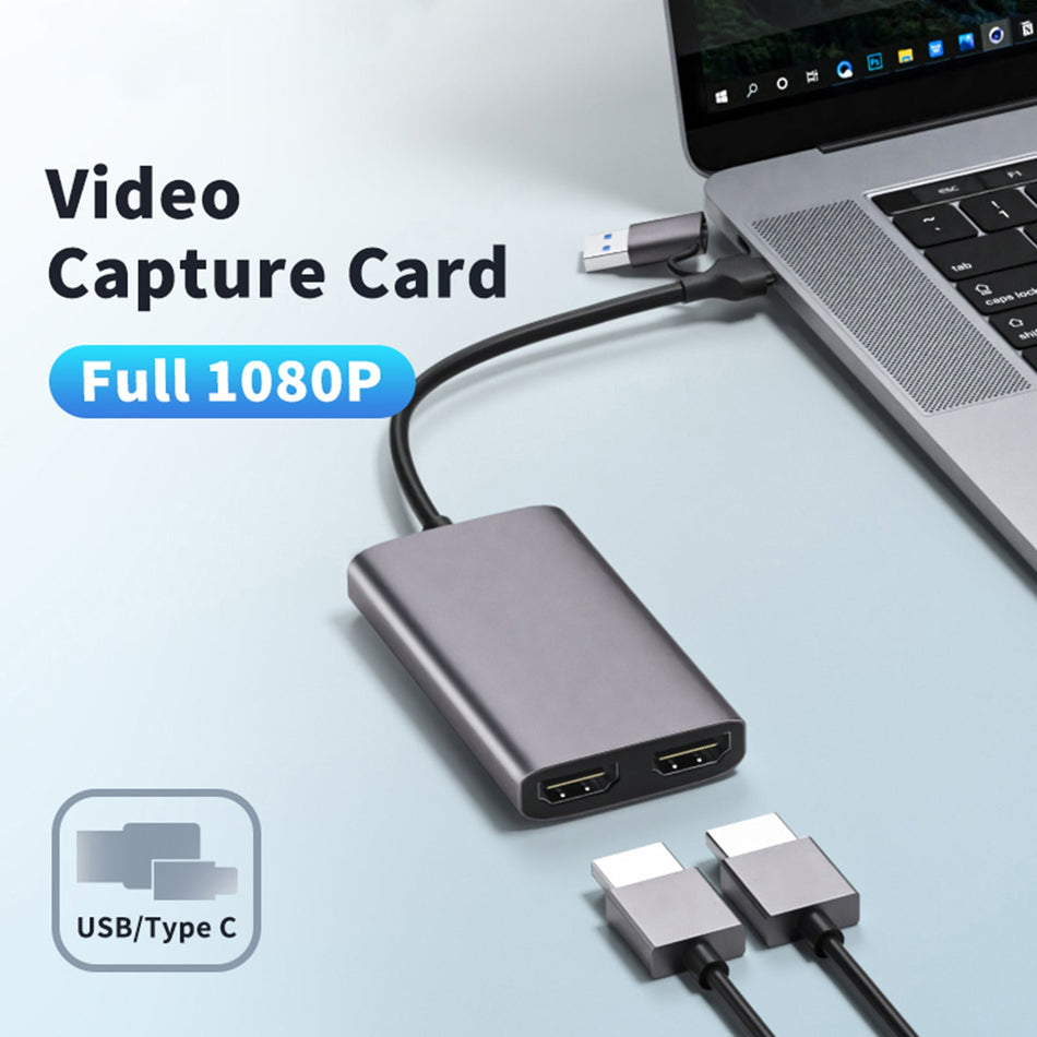 1080P60fps ビデオキャプチャカード HDMI から 4K HDMI ループアウト USB3.0 タイプ C グラバー