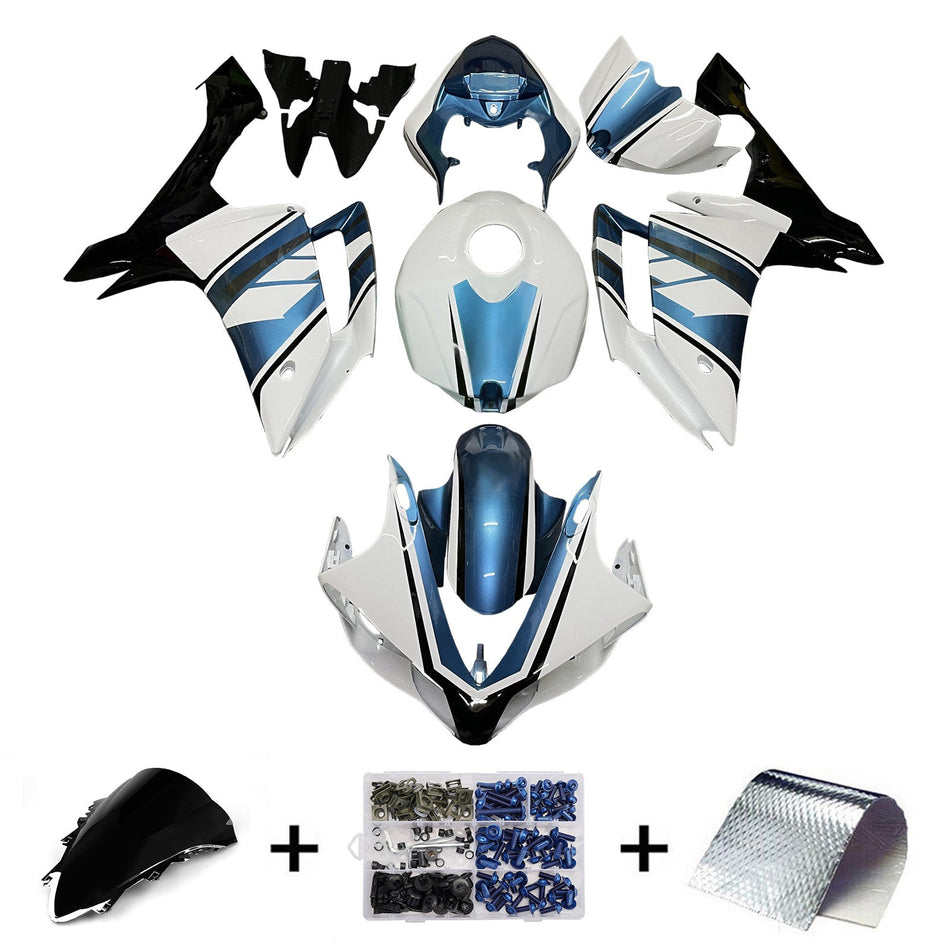 ヤマハ YZFR1 YZF-R1 2007-2008 用 インジェクションフェアリングキット ボディワーク プラスチック ABS