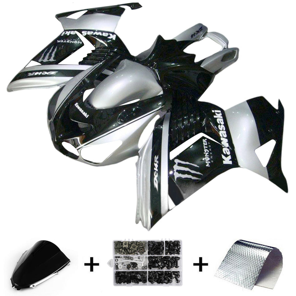 2006-2011 カワサキ ZX14R ZZR1400 インジェクションフェアリングキット ボディワーク
