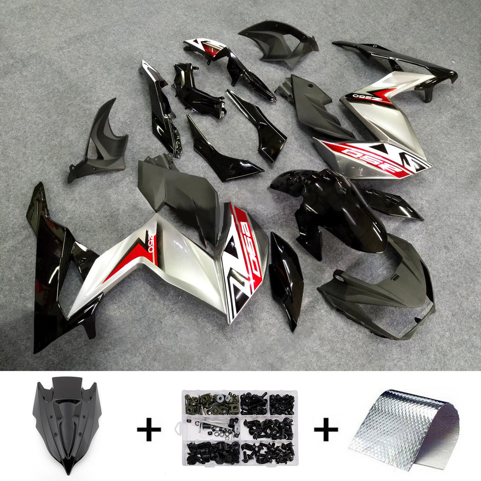 インジェクションフェアリングキット ボディワーク プラスチック ABS カワサキ Z250 Z300 2015-2016 に適合