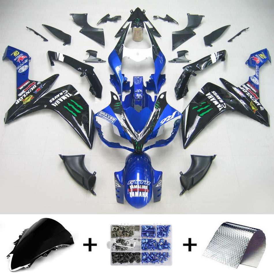 2007-2008 ヤマハ YZF 1000 R1 フェアリングキット ジェネリック