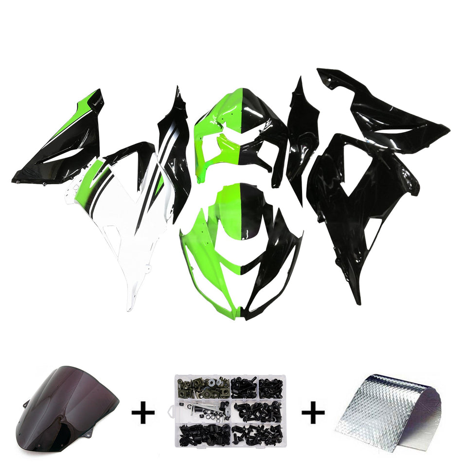 インジェクションフェアリングキット ボディワーク プラスチック ABS カワサキ ZX6R 636 2013-2018 に適合