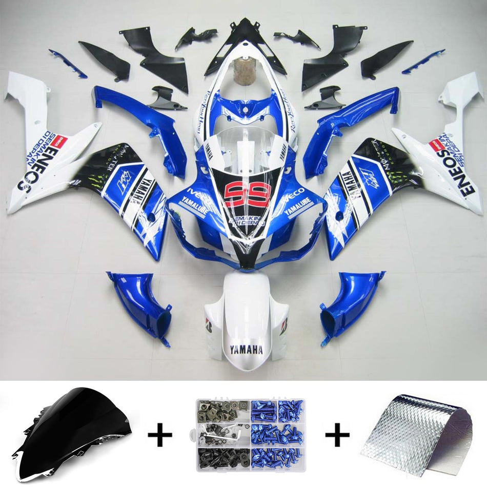 2007-2008 ヤマハ YZF 1000 R1 インジェクションフェアリングキット ボディワーク プラスチック ABS #105