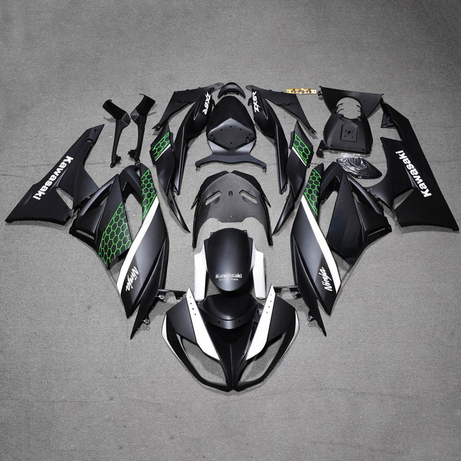 インジェクションフェアリングキット ボディワーク プラスチック ABS カワサキ ZX6R 636 2009-2012 に適合