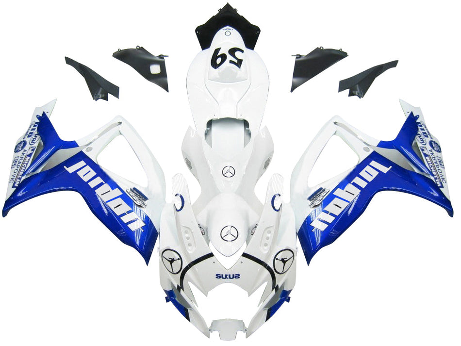 2006-2007 スズキ GSXR 600 750 ホワイト &amp; ブルー ジョーダン レーシング フェアリング ジェネリック