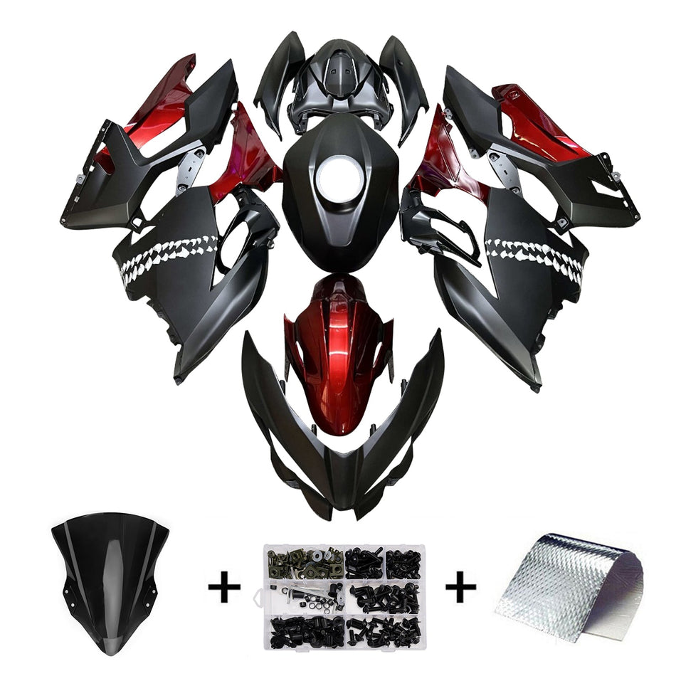 インジェクションフェアリングキット ボディワーク プラスチック ABS カワサキ EX400 Ninja400 2018-2024 に適合
