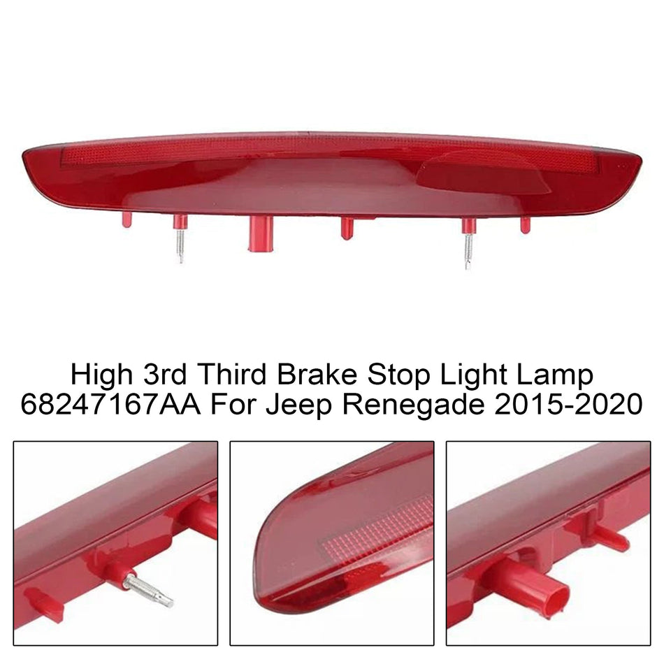 ジープ レネゲード 2015-2020 用 ハイサード サードブレーキストップランプ 68247167AA