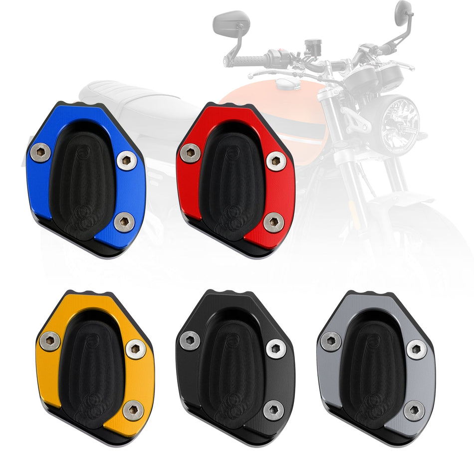 キックスタンド拡大プレートパッドはスピードツイン1200 19-21 スラクストン1200/R 16-19に適合