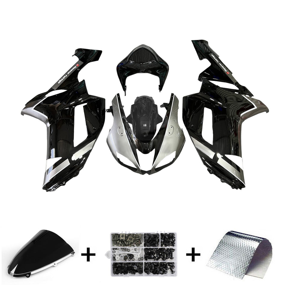 インジェクションフェアリングキット ボディワーク プラスチック ABS カワサキ ZX6R 636 2007-2008 に適合