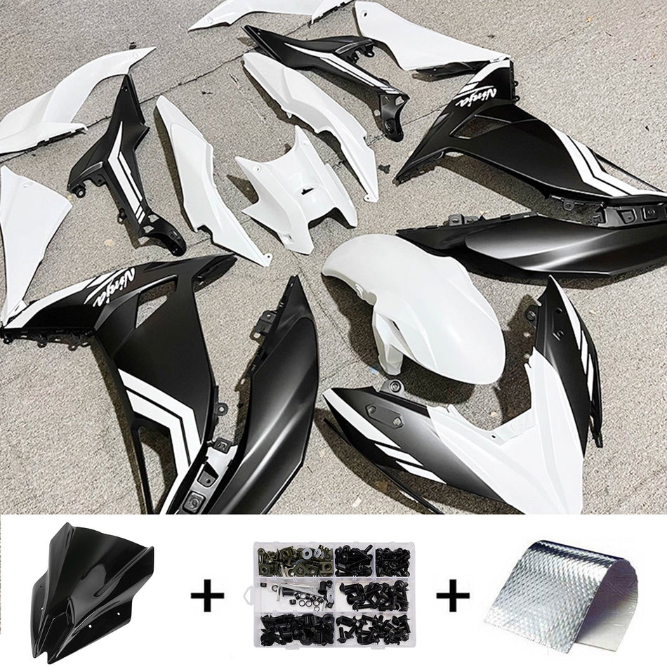 インジェクションフェアリングキット ボディワーク プラスチック ABS カワサキ ER-6F Ninja650R 2017-2019 に適合