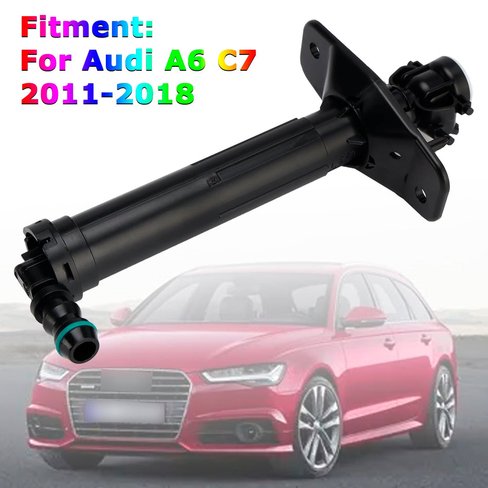 2011-2018 Audi A6 C7 フロントヘッドライトスプレーウォッシャーノズル 左 4G0955101