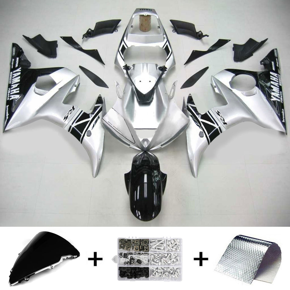 2003-2004 ヤマハ YZF 600 R6 2006-2009 R6S Amotopart インジェクションフェアリングキット ボディワーク プラスチック ABS #109