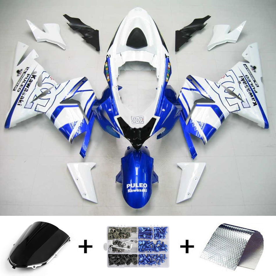 2004-2005 カワサキ ZX10R Amotopart インジェクションフェアリングキット ボディワーク プラスチック ABS #116