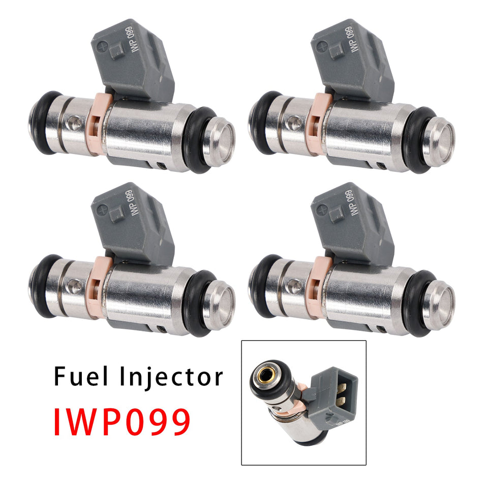ルノー クリオ カングー タリア トゥインゴ I 1.2 16V 用燃料インジェクター 4個セット IWP099