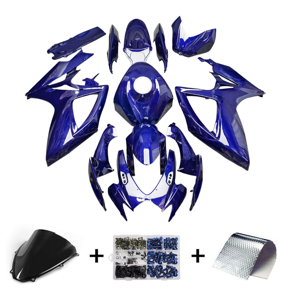 スズキ GSXR 600/750 2006-2007 K6 用 インジェクションフェアリングキット ボディワーク プラスチック ABS