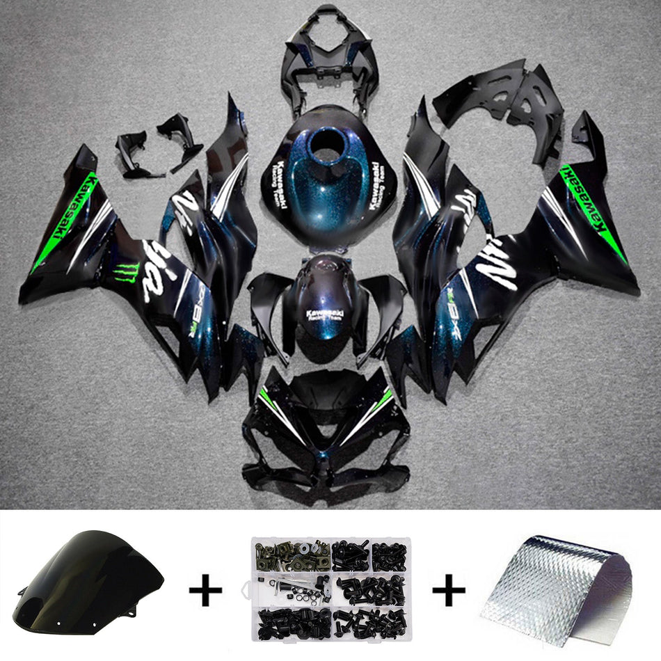 インジェクションフェアリングキット ボディワーク プラスチック ABS カワサキ ZX6R 2019-2023 に適合
