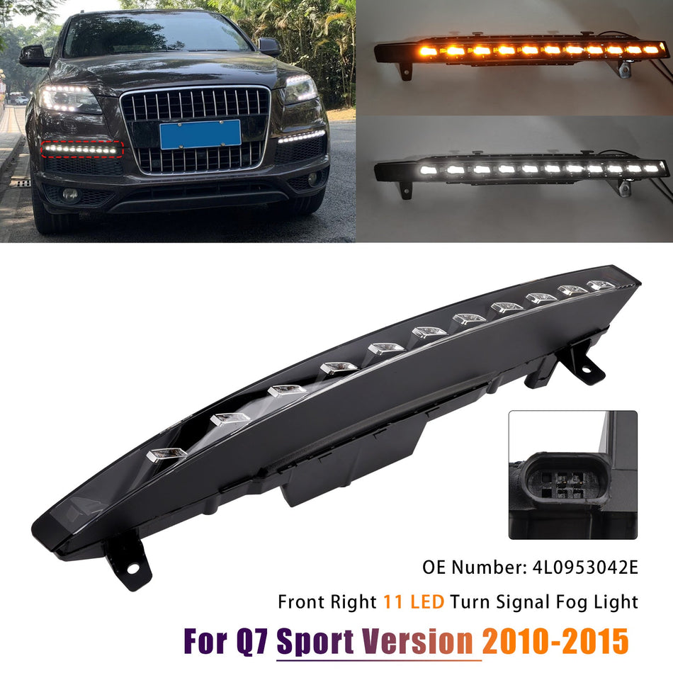 2010-2015 アウディ スポーツバージョン Q7 フロント右 11 LED ターンシグナル フォグランプ 4L0953042E