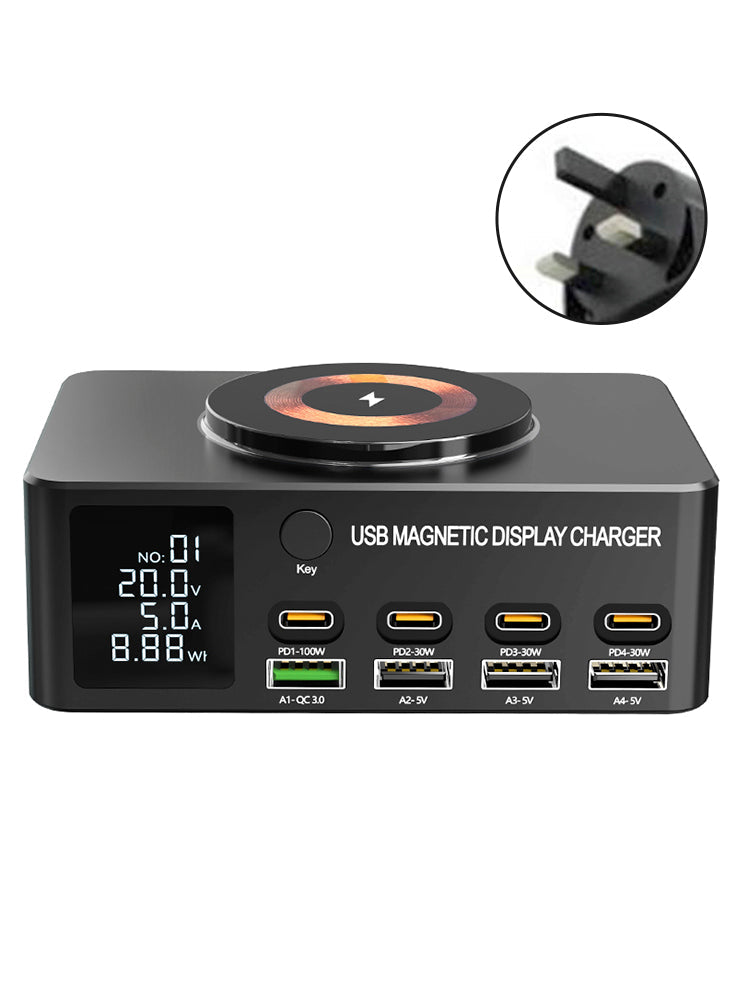 140W 急速充電充電器 インテリジェント PD100W ノートパソコン用マルチポート USB 充電器 UK
