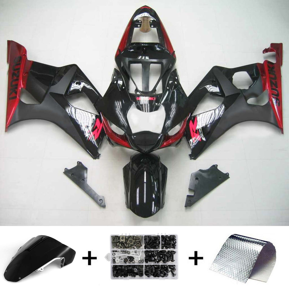 2003-2004 スズキ GSXR1000 K3 Amotopart インジェクションフェアリングキット ボディワーク プラスチック ABS #117