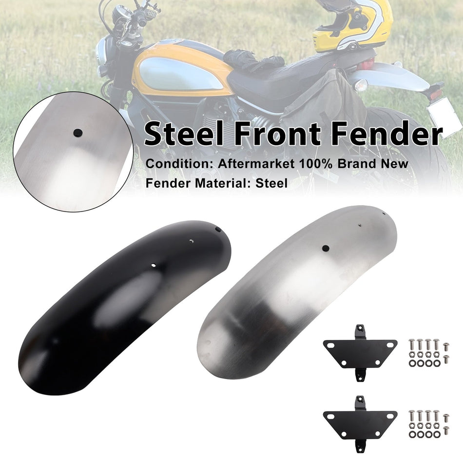 2018-2025年式 Ducati Scrambler 1100 (PRO/Sport/Spezial/Dark PRO/Sport PRO) 用スチール製フロントフェンダーマッドガード